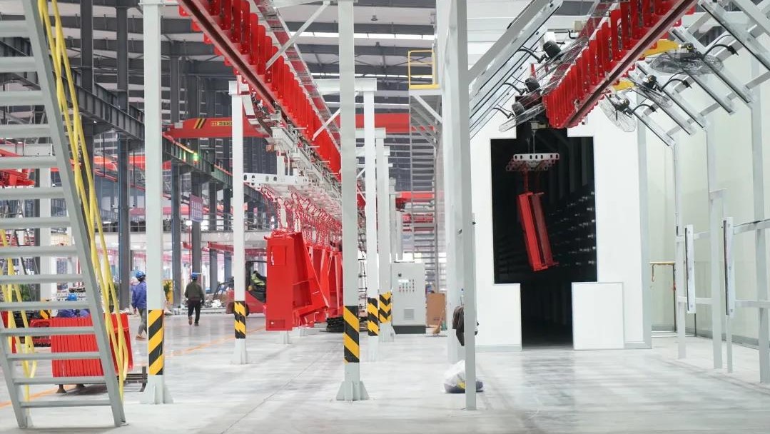 智涂未來(lái) | “漆改粉” 登高車涂裝線正式上線